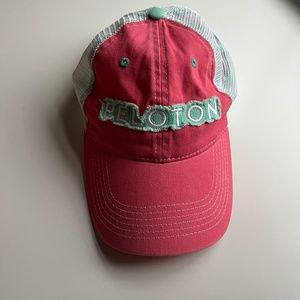 Peloton Trucker Hat Pink & Teal
